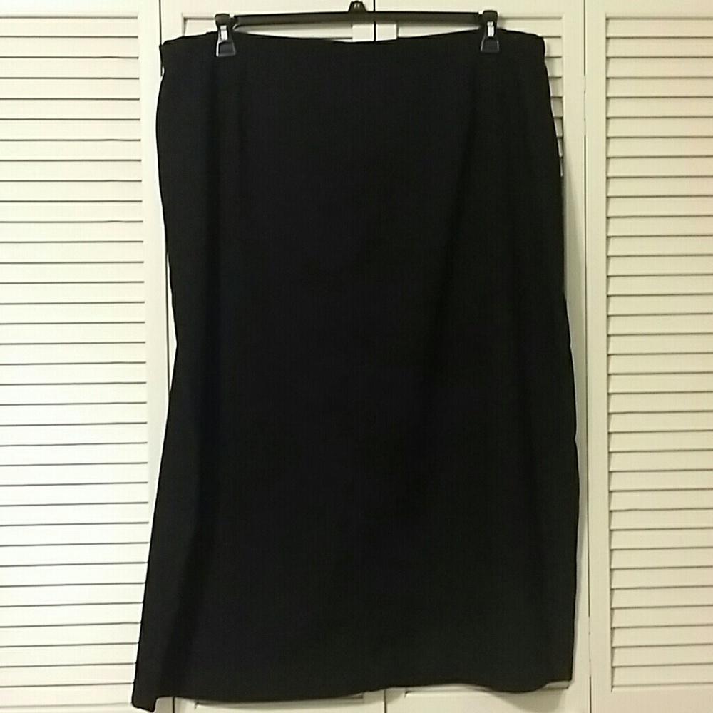 First Option Too Jet Black Skirt with Back Split